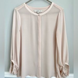 Ann Taylor Loft sheer blouse size small